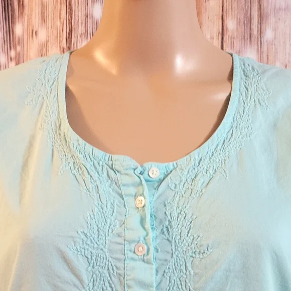 J.CREW Women's Long Sleeve Tunic Mint Color Size XL - Picture 4 of 8